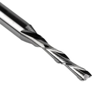 EP30-L - Tiefenfräser | Zweischneider mit flachem Stirnanschliff | linksspiralisiert | Ø 1.80mm | SL 8mm EP30-L - Tiefenfräser | Zweischneider mit flachem Stirnanschliff | linksspiralisiert | Ø 1.80mm | SL 8mm