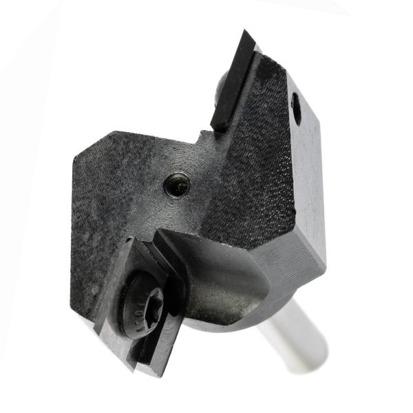 ESATEC Planfraeser mit Wendeschneidplatten Ansicht Detail ohne Logo